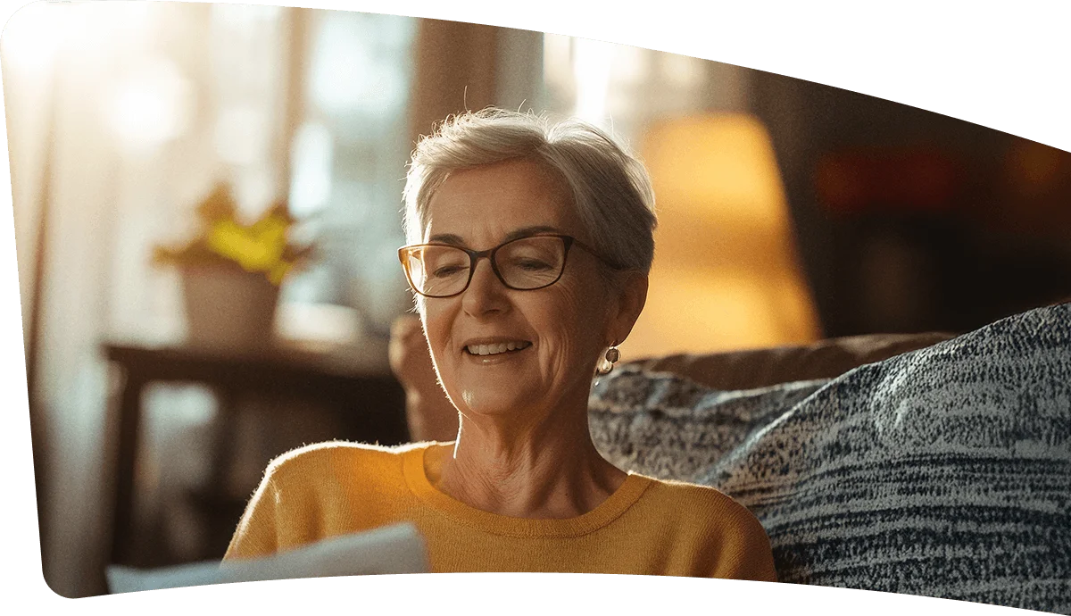 Foto de una mujer de tercera edad